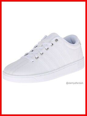 Leather Lifestyle Sneakers Lace Up Non Marking Casual Tennis Shoes